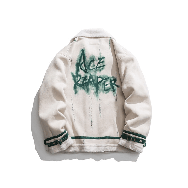 Thesclo - Ace Reaper Beige Jacket - Streetwear Fashion - thesclo.com