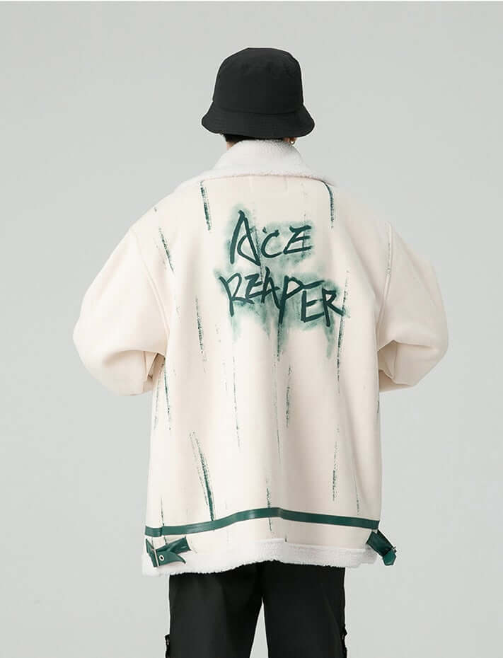 Thesclo - Ace Reaper Beige Jacket - Streetwear Fashion - thesclo.com