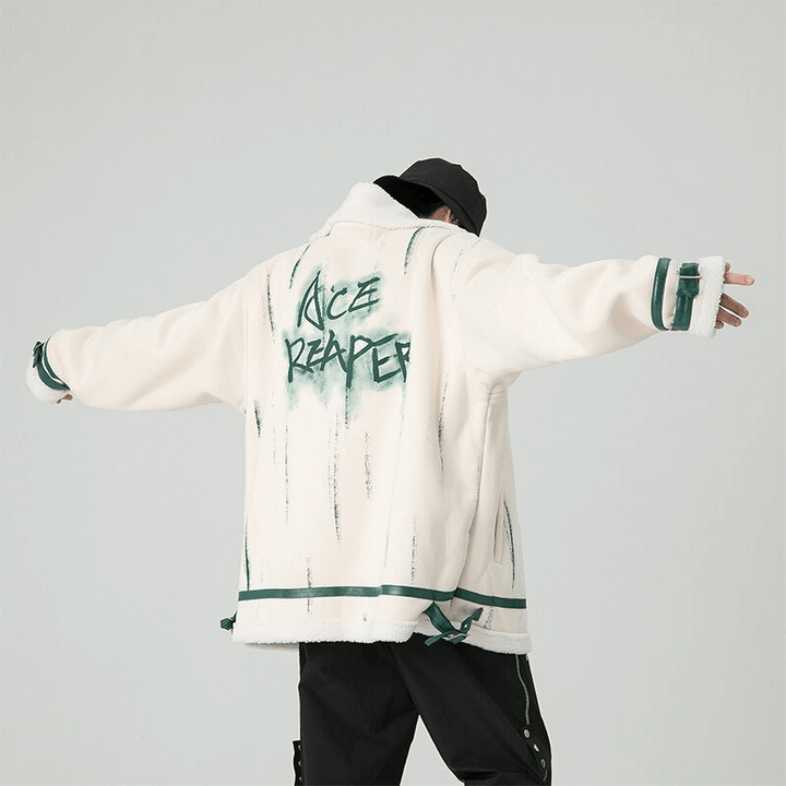 Thesclo - Ace Reaper Beige Jacket - Streetwear Fashion - thesclo.com