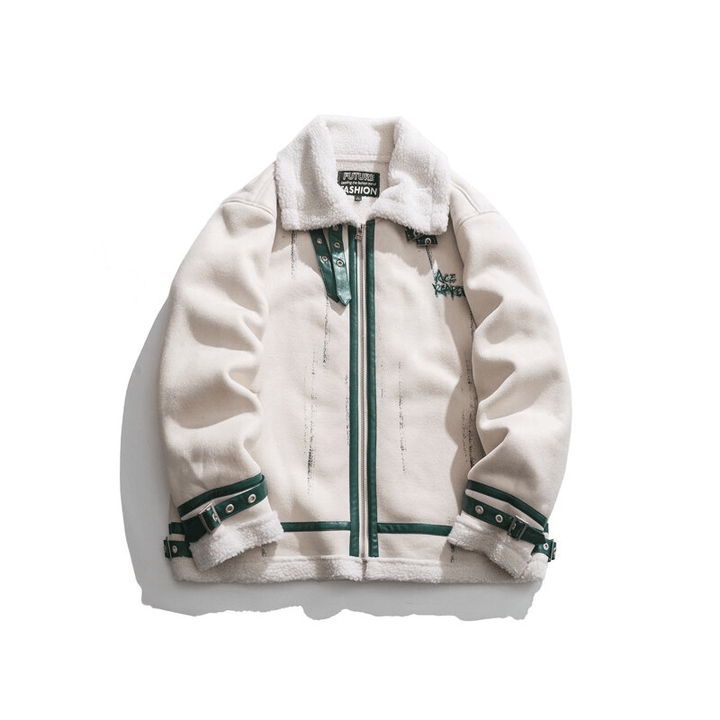 Thesclo - Ace Reaper Beige Jacket - Streetwear Fashion - thesclo.com