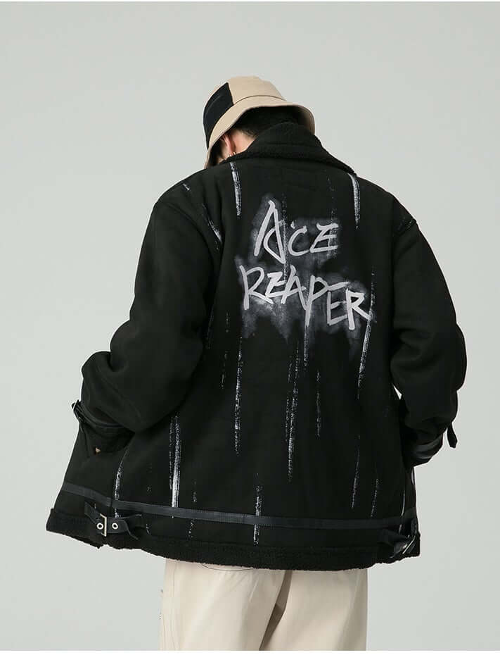 Thesclo - Ace Reaper Black Jacket - Streetwear Fashion - thesclo.com