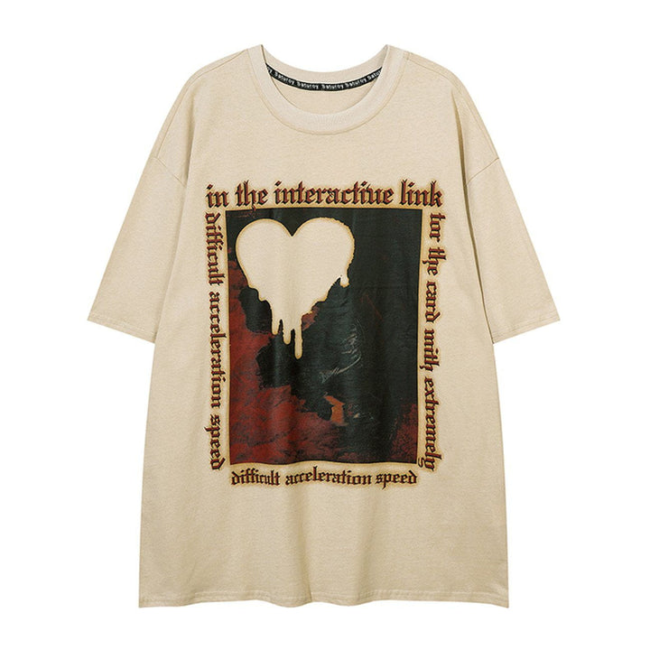 Thesclo - Alphabet Oil Painting Graphic Tee - Streetwear Fashion - thesclo.com