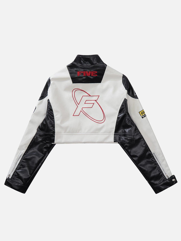 Thesclo - Ambition Motorcycle Crop Jacket - Streetwear Fashion - thesclo.com