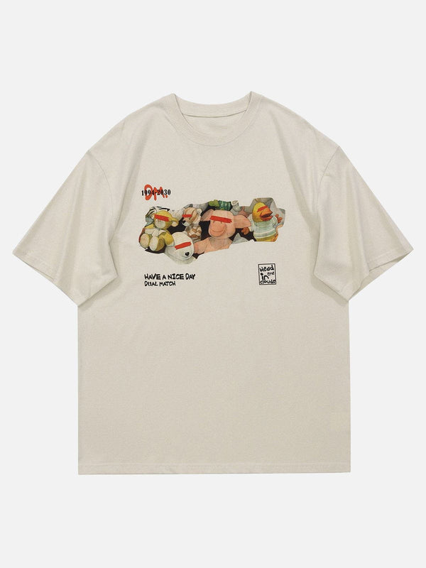 Thesclo - Animal Doll Graphic Tee - Streetwear Fashion - thesclo.com