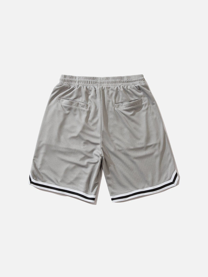 Thesclo - Applique Embroidery Stripes Shorts - Streetwear Fashion - thesclo.com