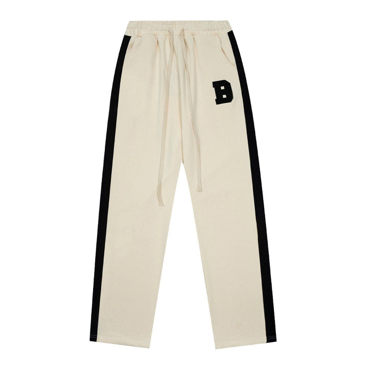 Thesclo - "B" Letter Embroidery Pants - Streetwear Fashion - thesclo.com