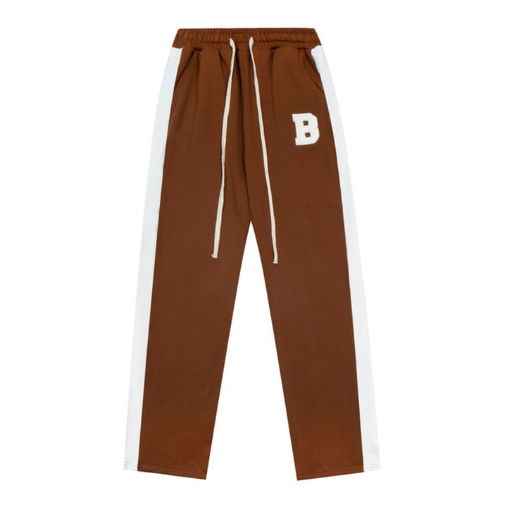 Thesclo - "B" Letter Embroidery Pants - Streetwear Fashion - thesclo.com