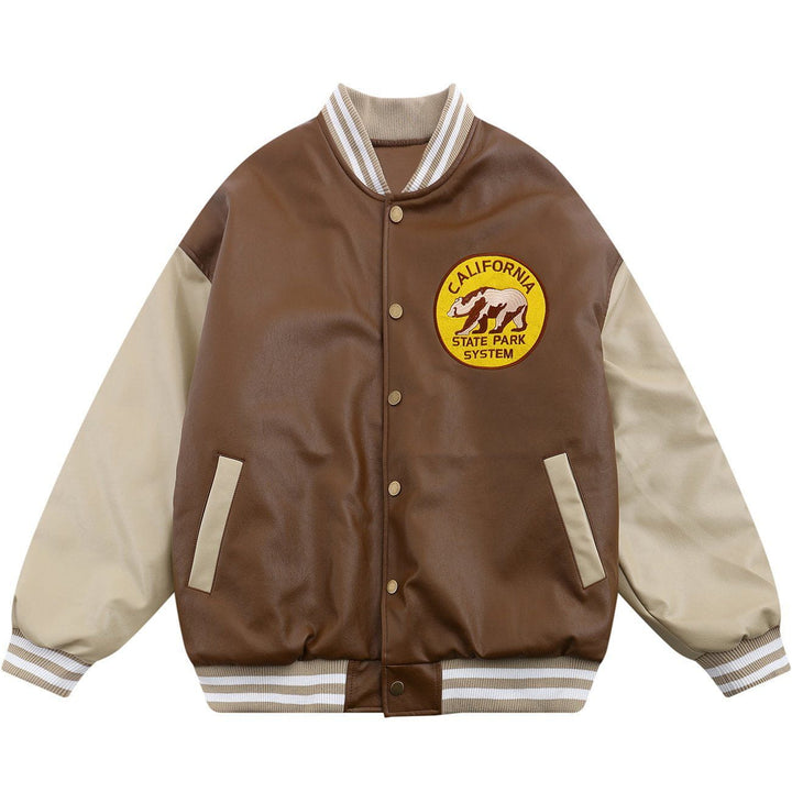 Thesclo - Badge Stitching Winter Coat - Streetwear Fashion - thesclo.com