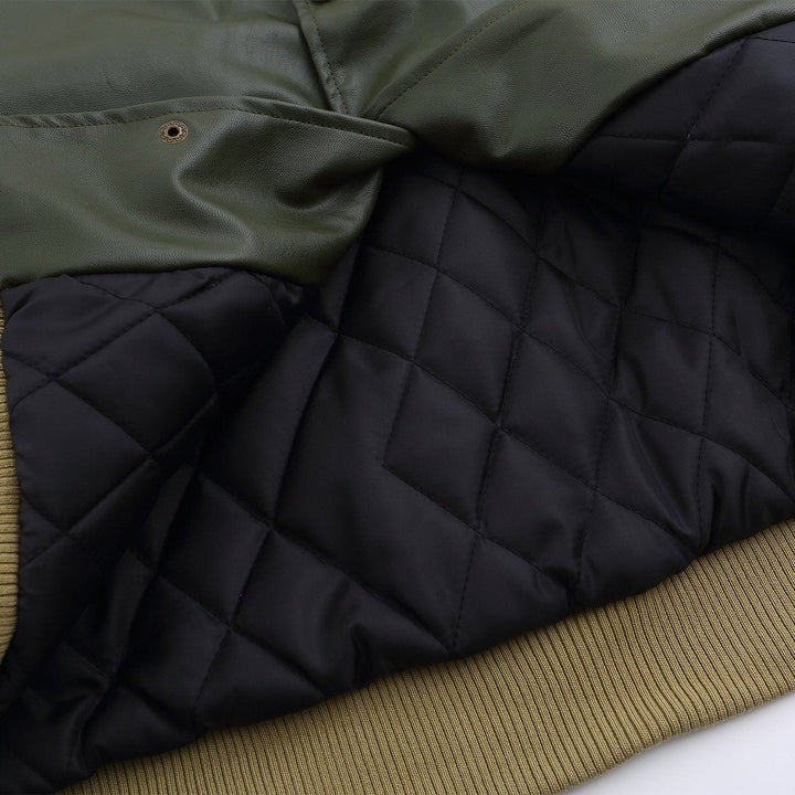 Thesclo - Badge Stitching Winter Coat - Streetwear Fashion - thesclo.com