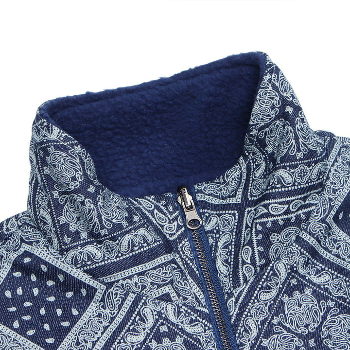 Thesclo - Bandana Print Double-sided Winter Coat - Streetwear Fashion - thesclo.com