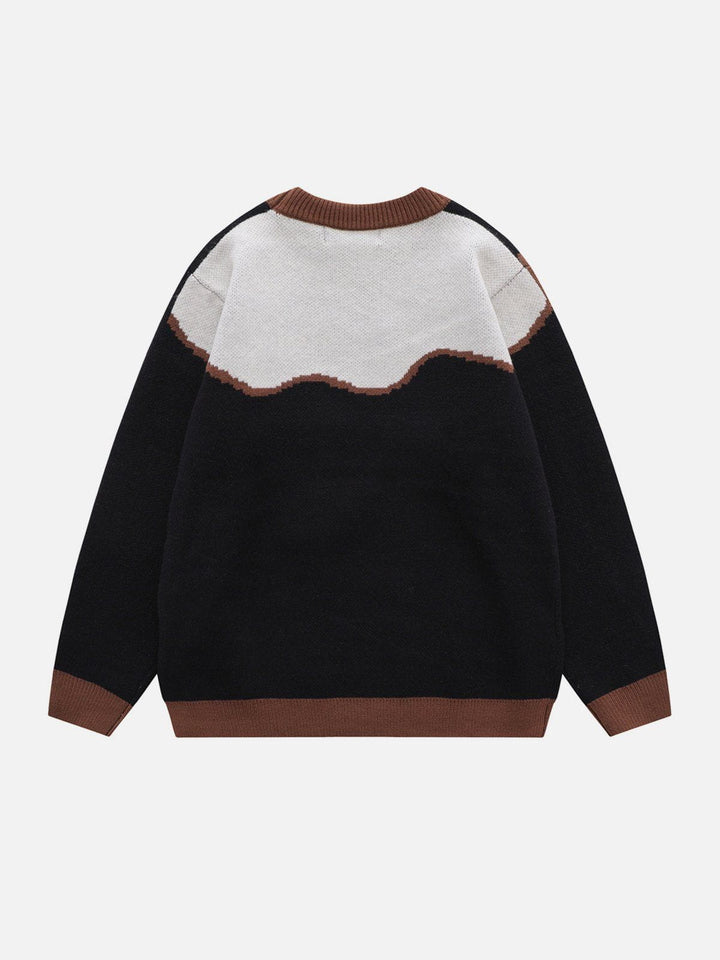 Thesclo - Bear Embroidery Pattern Sweater - Streetwear Fashion - thesclo.com