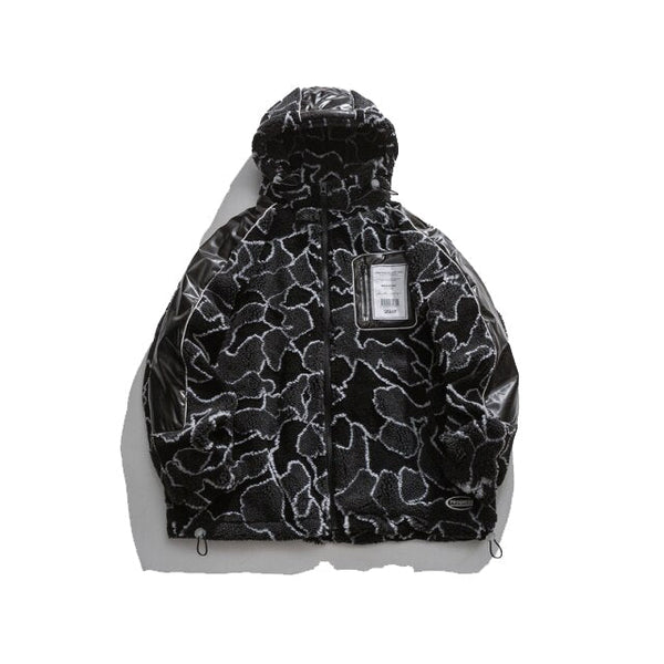 Thesclo - Black Fleece Jacket - Streetwear Fashion - thesclo.com