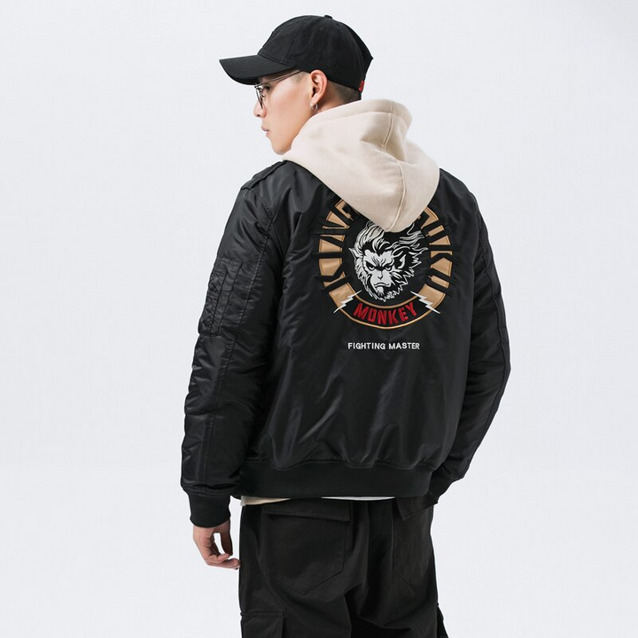 Thesclo - Black Monkey Jacket - Streetwear Fashion - thesclo.com