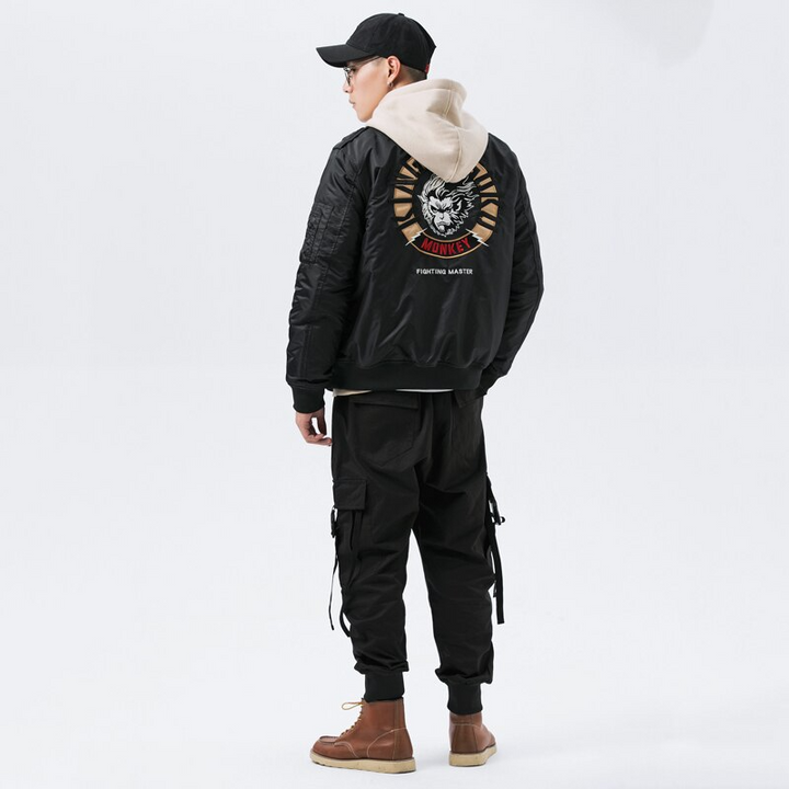 Thesclo - Black Monkey Jacket - Streetwear Fashion - thesclo.com