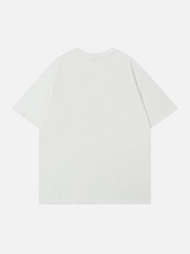 Thesclo - Block Metal Letter Print Tee - Streetwear Fashion - thesclo.com