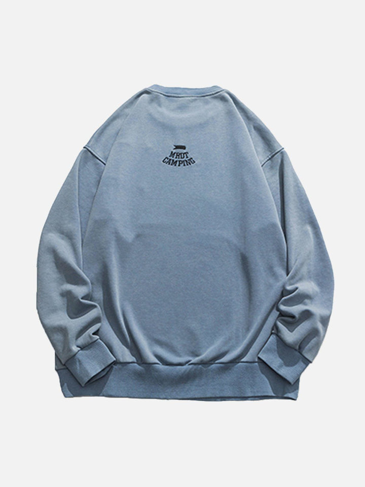 Thesclo - Breast Pockets Trim Washed Sweatshirts - Streetwear Fashion - thesclo.com