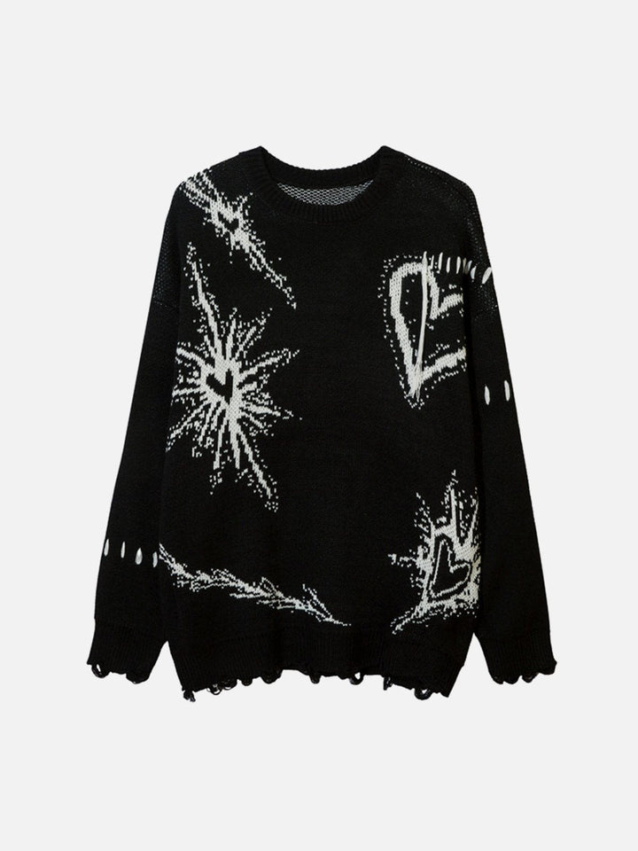 Thesclo - Butterfly Embroidery Sweater - Streetwear Fashion - thesclo.com