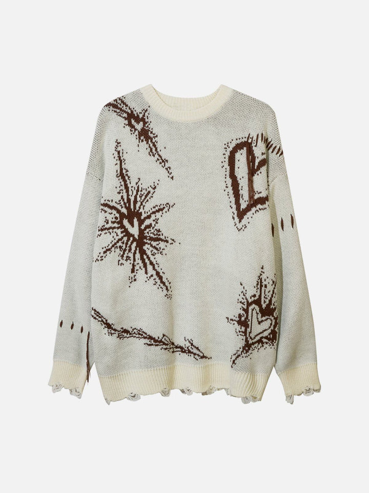 Thesclo - Butterfly Embroidery Sweater - Streetwear Fashion - thesclo.com