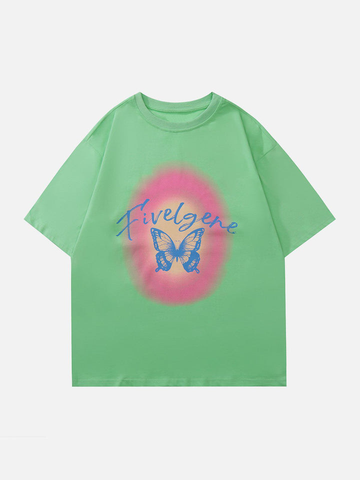 Thesclo - Butterfly Forest Print Tee - Streetwear Fashion - thesclo.com