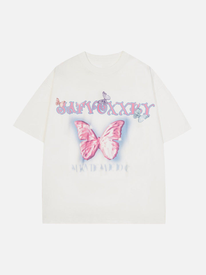 Thesclo - Butterfly Graphic Tee - Streetwear Fashion - thesclo.com