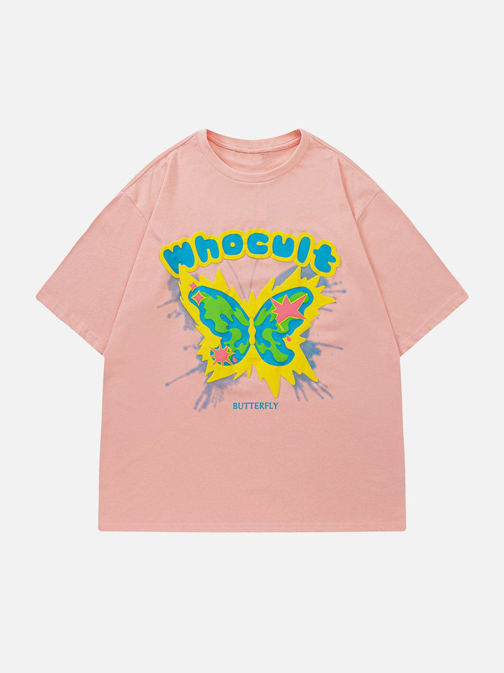 Thesclo - Butterfly Print Tee - Streetwear Fashion - thesclo.com