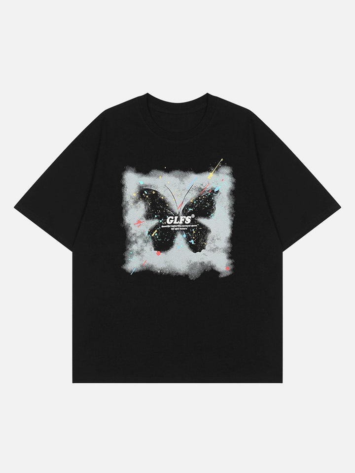 Thesclo - Butterfly Print Tee - Streetwear Fashion - thesclo.com