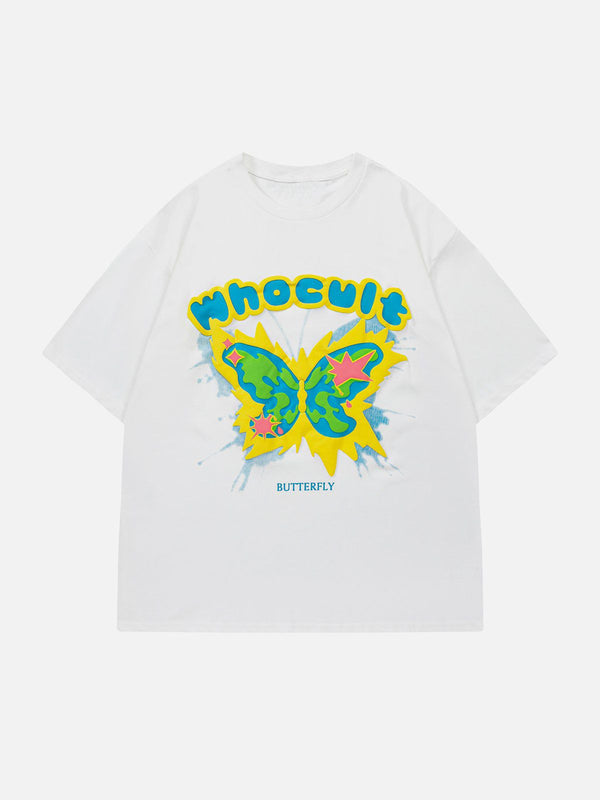 Thesclo - Butterfly Print Tee - Streetwear Fashion - thesclo.com