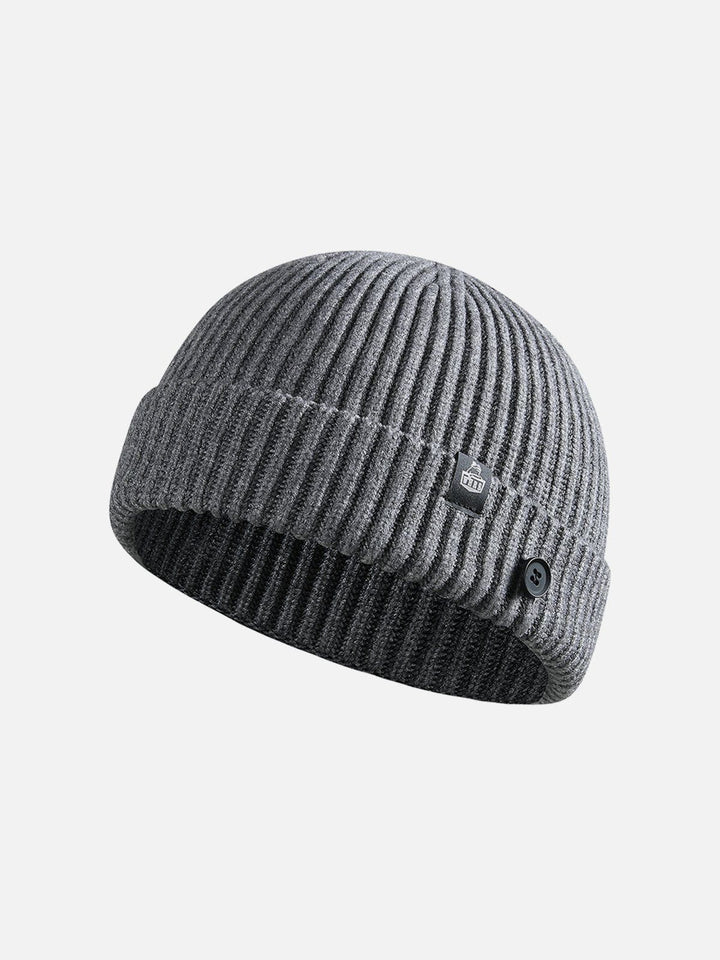 Thesclo - Buttons Knit Dome Hat - Streetwear Fashion - thesclo.com