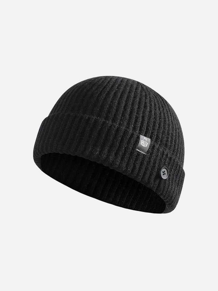 Thesclo - Buttons Knit Dome Hat - Streetwear Fashion - thesclo.com