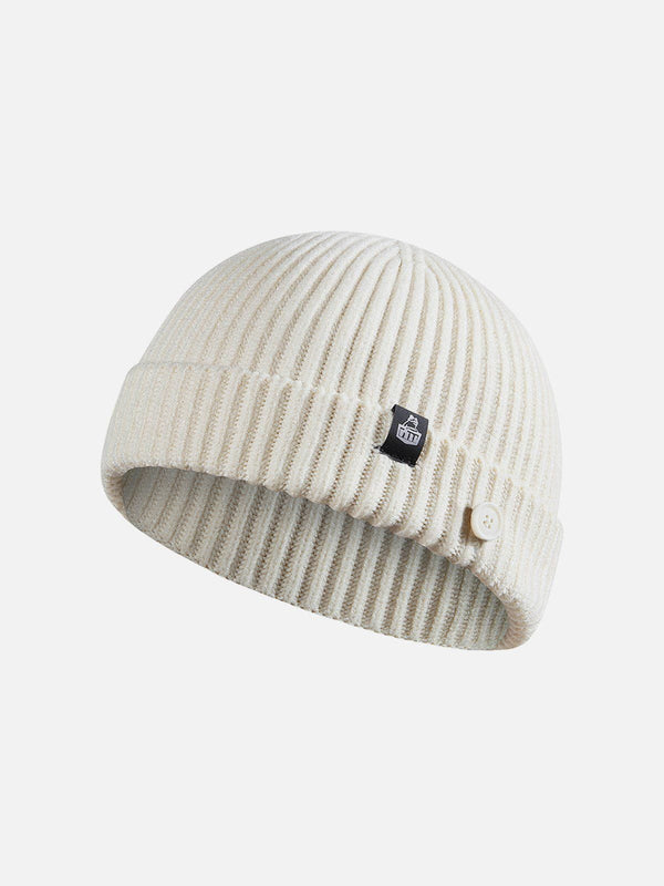Thesclo - Buttons Knit Dome Hat - Streetwear Fashion - thesclo.com