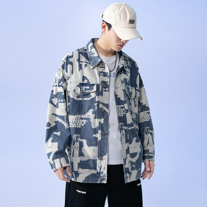 Thesclo - Camouflage Denim Jacket - Streetwear Fashion - thesclo.com