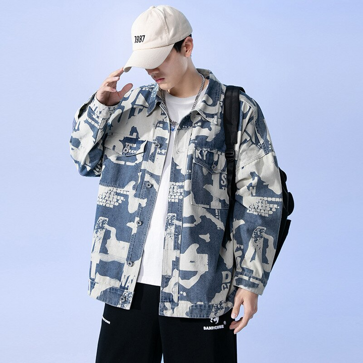 Thesclo - Camouflage Denim Jacket - Streetwear Fashion - thesclo.com