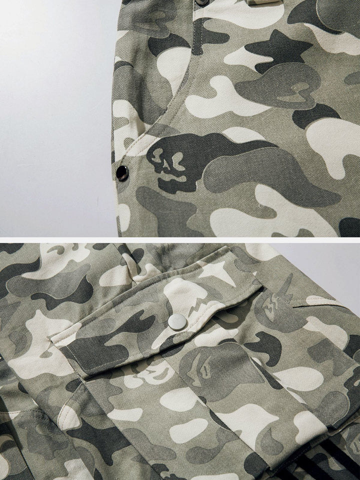 Thesclo - Camouflage Multi-pocket Cargo Pants - Streetwear Fashion - thesclo.com