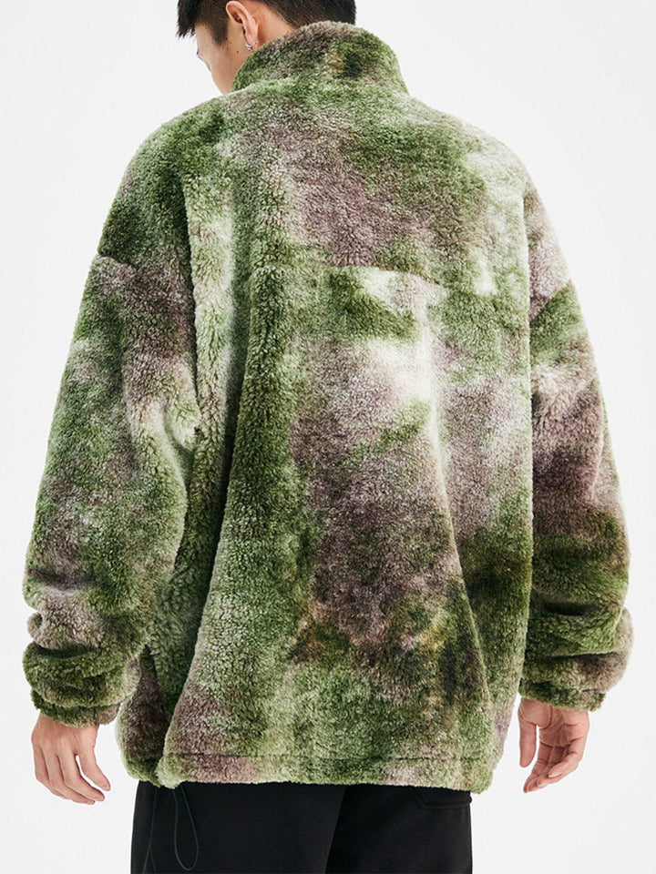 Thesclo - Camouflage Sherpa Pullover Winter Coat - Streetwear Fashion - thesclo.com