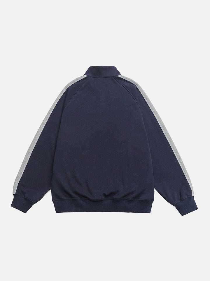 Thesclo - Color Block Polo Sweatshirt - Streetwear Fashion - thesclo.com