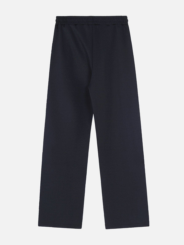 Thesclo - Color Clash Zipper Drawstring Sweatpants - Streetwear Fashion - thesclo.com