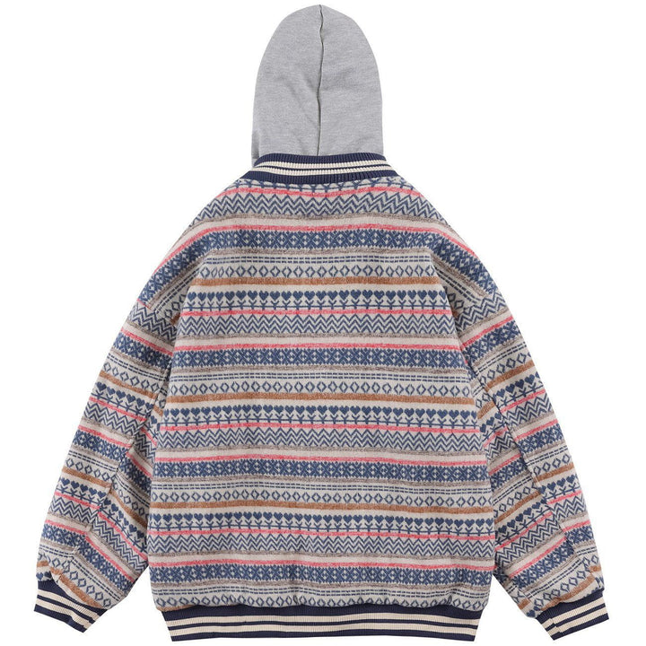 Thesclo - Colorful Knit Hoodie - Streetwear Fashion - thesclo.com