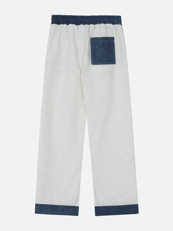 Thesclo - Contrast Drawstring Sweatpants - Streetwear Fashion - thesclo.com