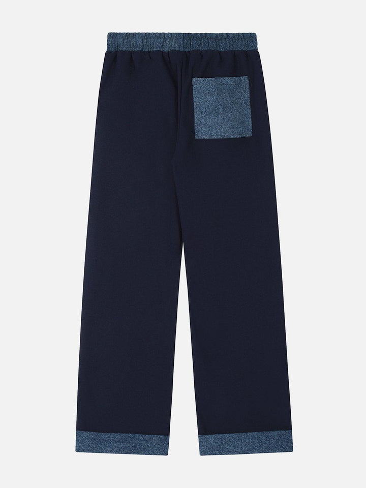 Thesclo - Contrast Drawstring Sweatpants - Streetwear Fashion - thesclo.com