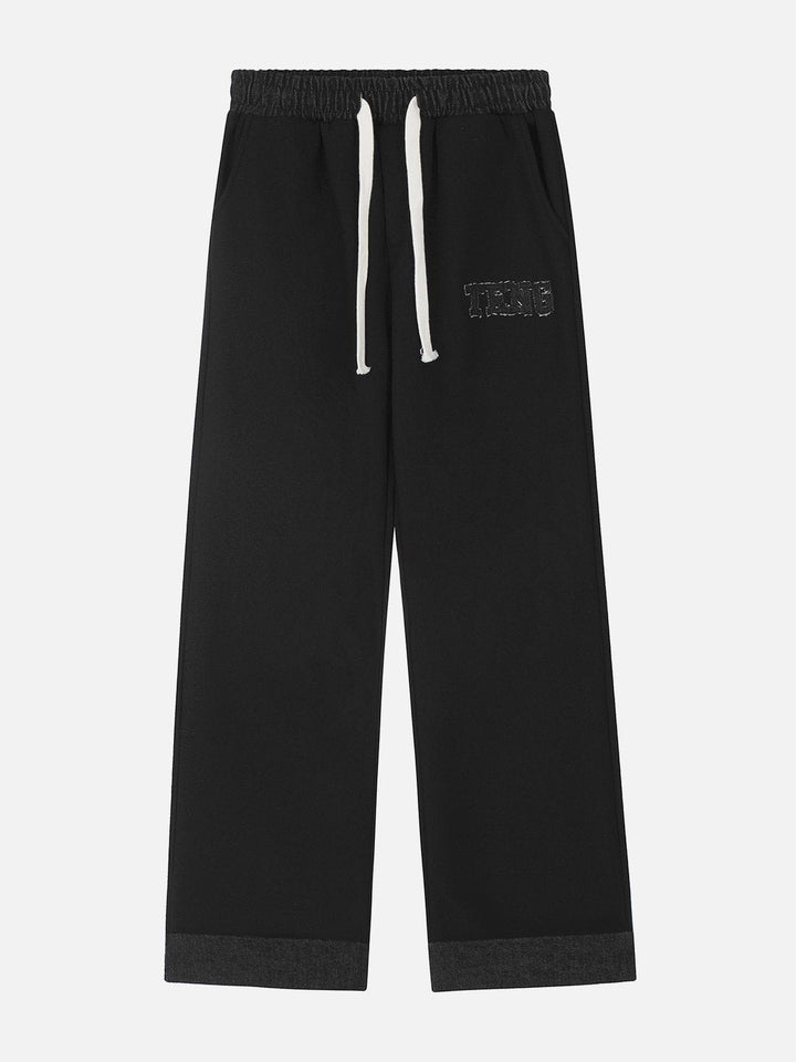 Thesclo - Contrast Drawstring Sweatpants - Streetwear Fashion - thesclo.com