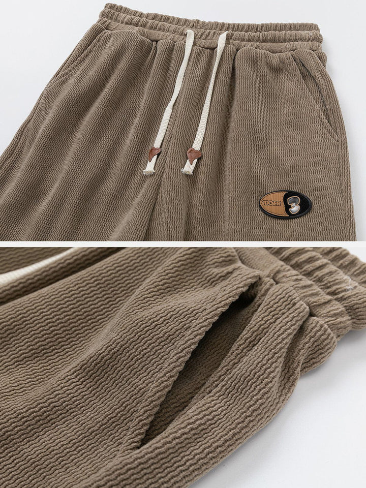 Thesclo - Corduroy Drawstring Pants - Streetwear Fashion - thesclo.com
