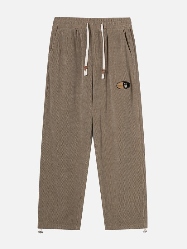 Thesclo - Corduroy Drawstring Pants - Streetwear Fashion - thesclo.com