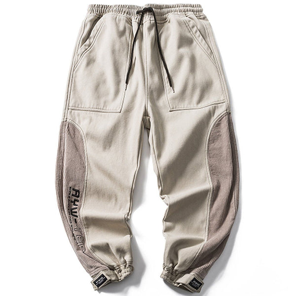 Thesclo - Corduroy Patch Sweatpants - Streetwear Fashion - thesclo.com