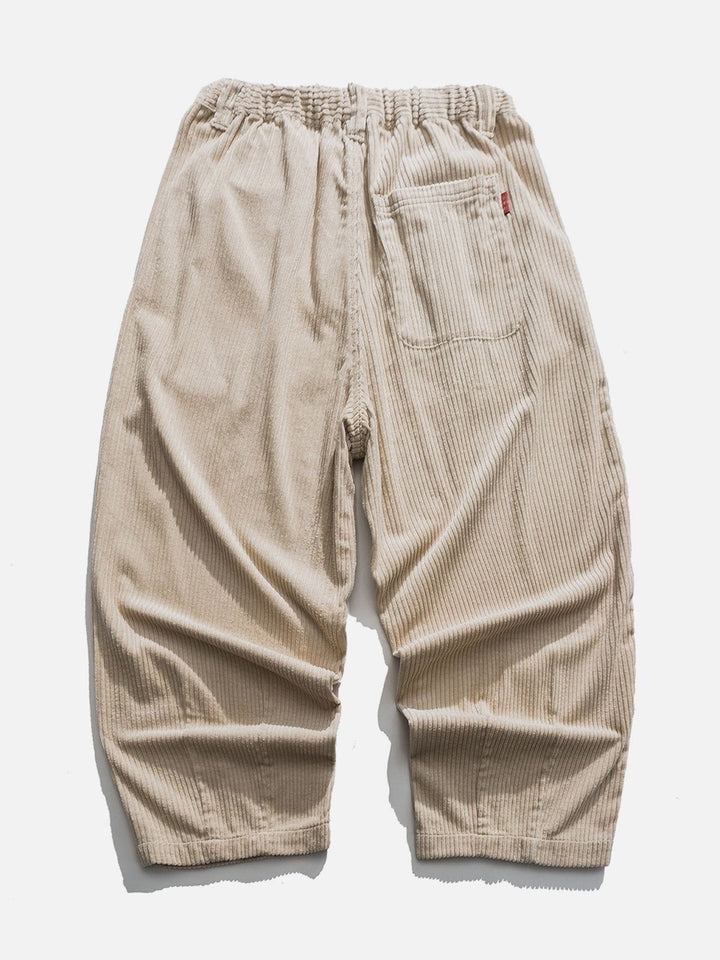 Thesclo - Corduroy Wide-Leg Pants - Streetwear Fashion - thesclo.com