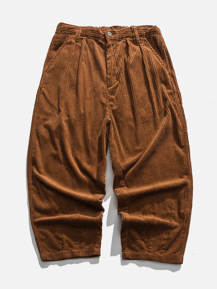 Thesclo - Corduroy Wide-Leg Pants - Streetwear Fashion - thesclo.com