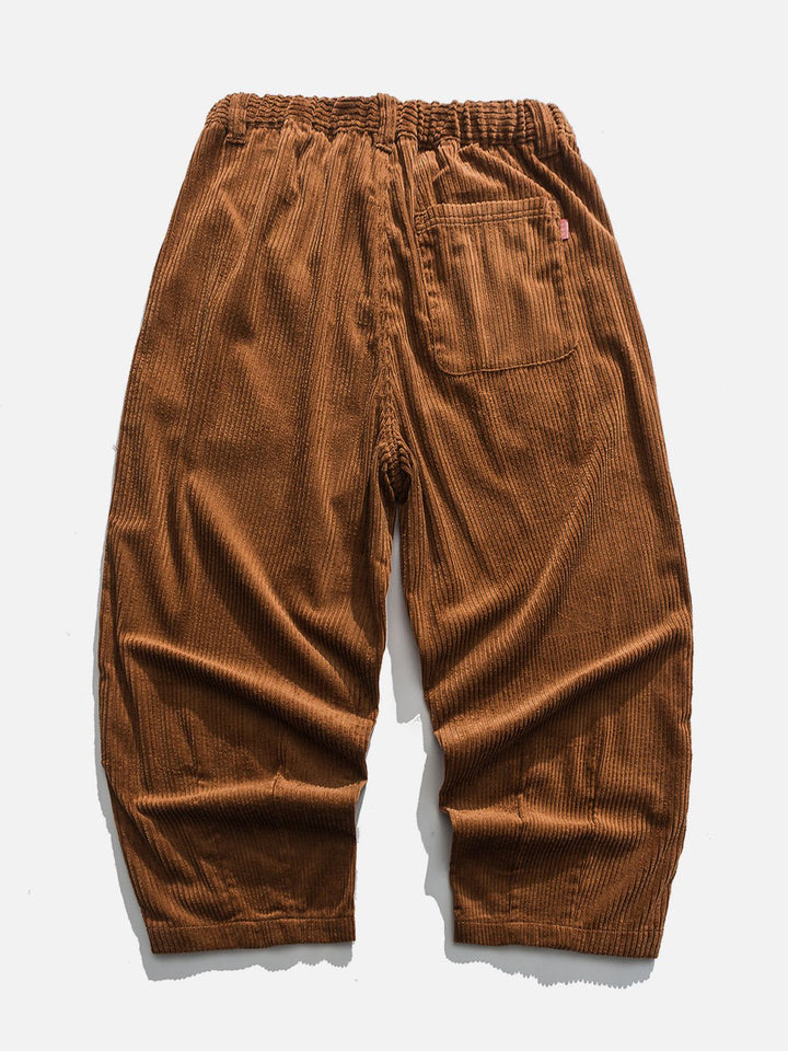 Thesclo - Corduroy Wide-Leg Pants - Streetwear Fashion - thesclo.com