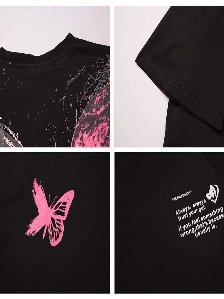 Thesclo - "Crack Butterfly" Tee - Streetwear Fashion - thesclo.com