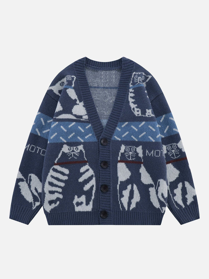 Thesclo - Cute Cat Cardigan - Streetwear Fashion - thesclo.com