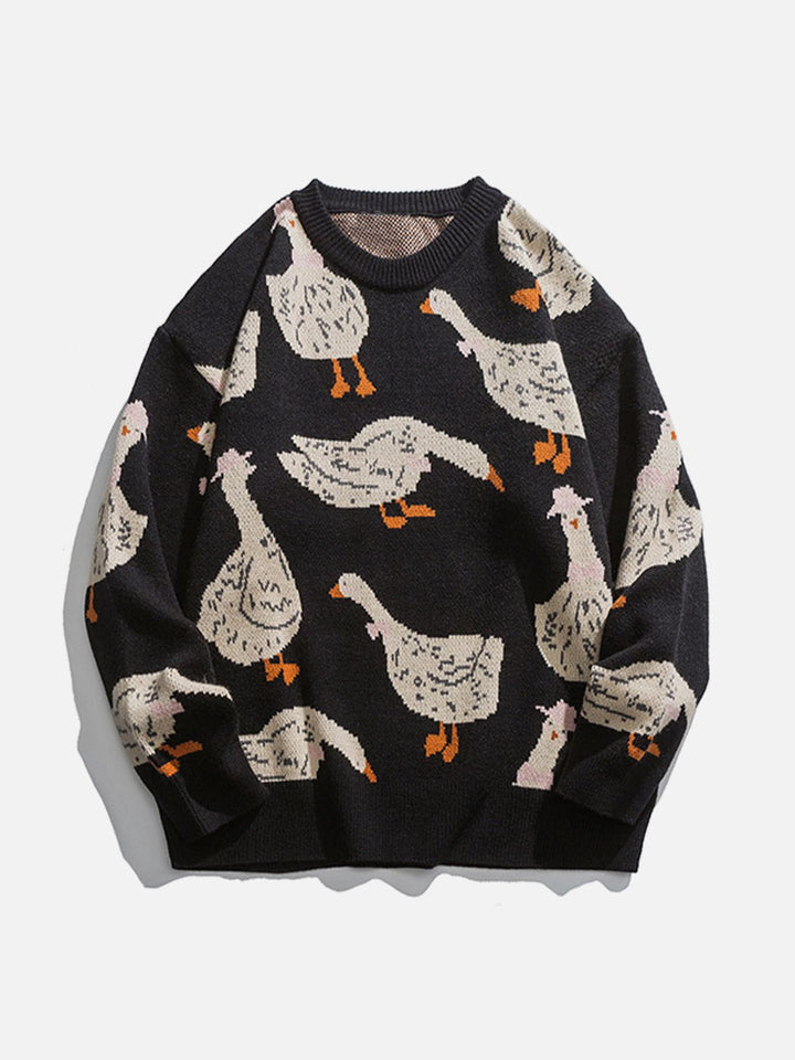 Thesclo - Cute Duck Knit Sweater - Streetwear Fashion - thesclo.com