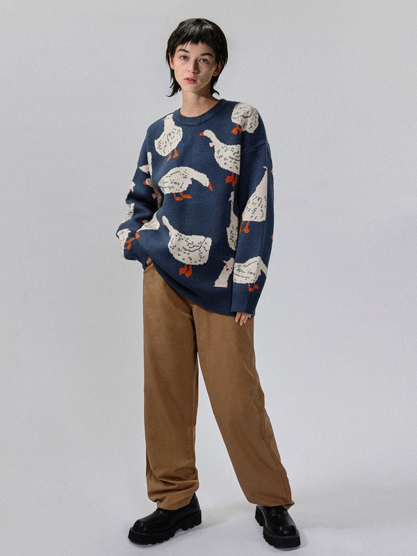 Thesclo - Cute Duck Knit Sweater - Streetwear Fashion - thesclo.com
